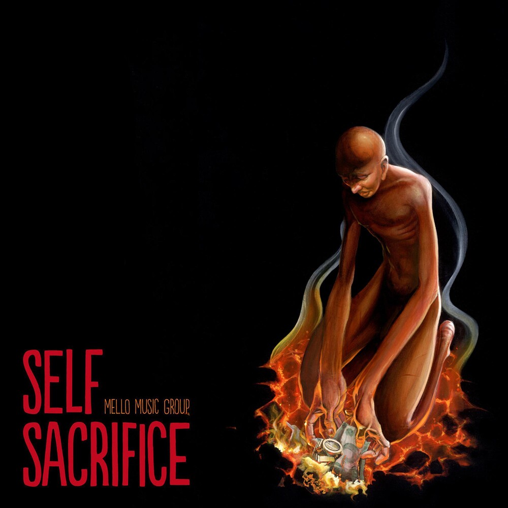 the album cover for Mello Music Group - Self Sacrifice [Indie Exclusive Limited Magma Edition LP]