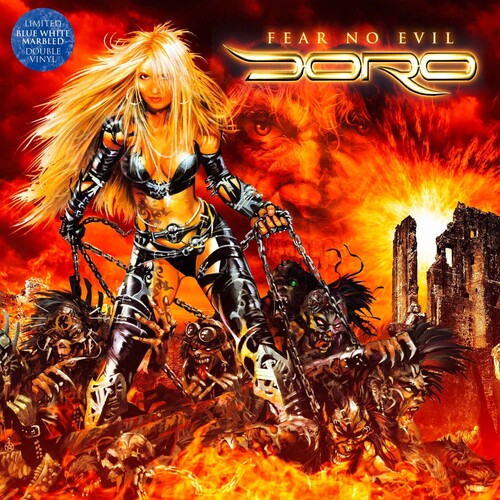 Doro - Fear No Evil (Vinilo azul y blanco jaspeado)