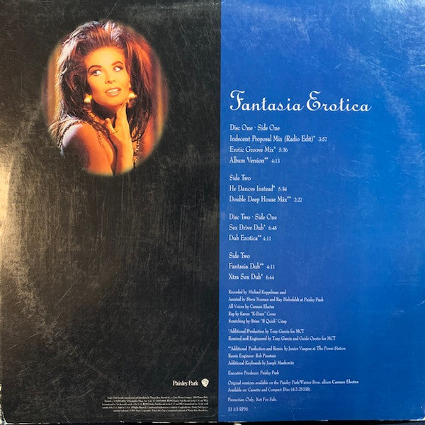 Carmen Electra : Fantasia Erotica (2x12", Single, Promo)