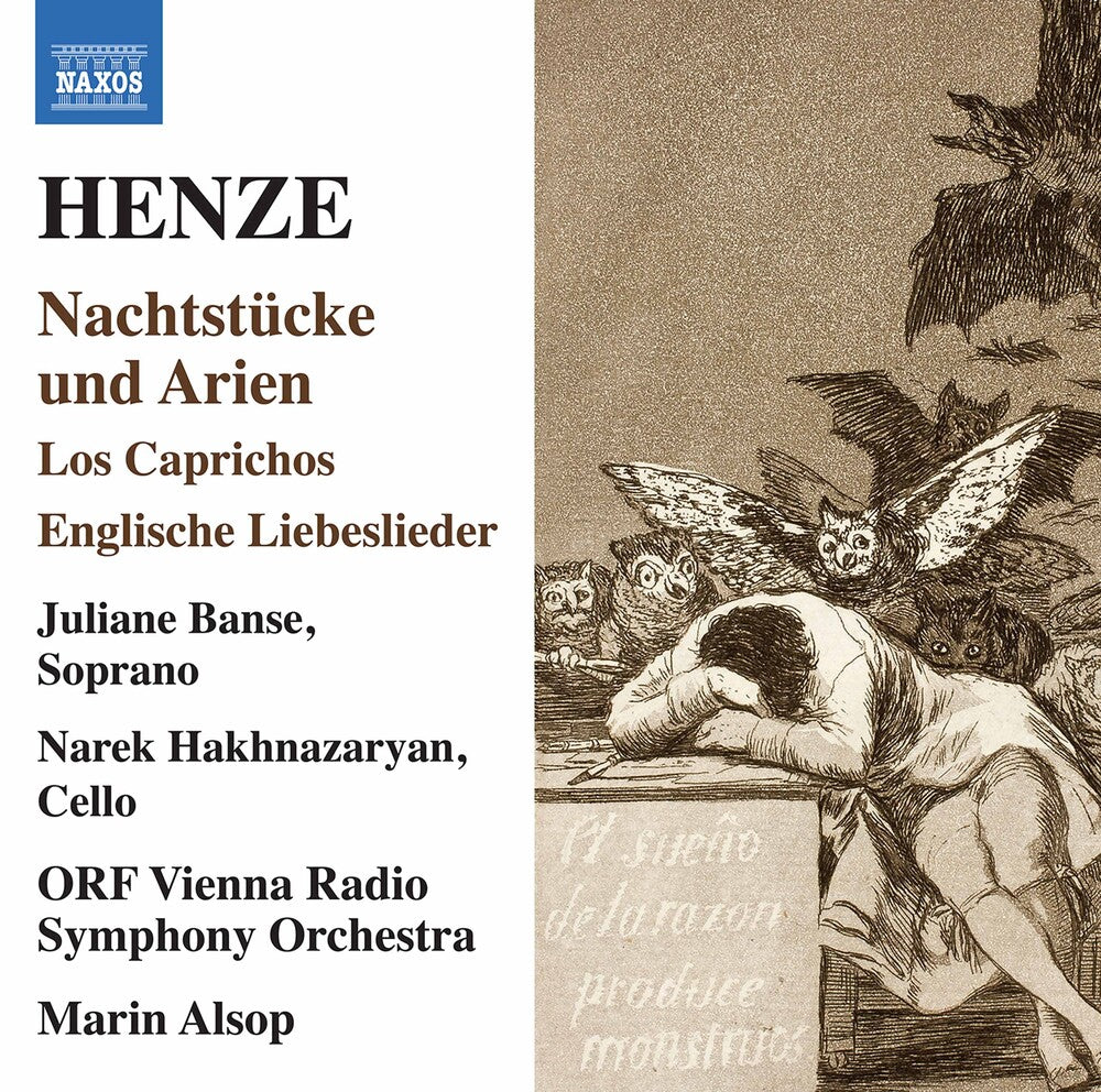 the album cover for Henze / Banse / Orf Vienna Radio Symphony - Nachtstucke Und Arien