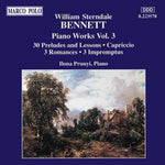 the album cover for William BennettSterndale / Prunyi - Piano Works 3