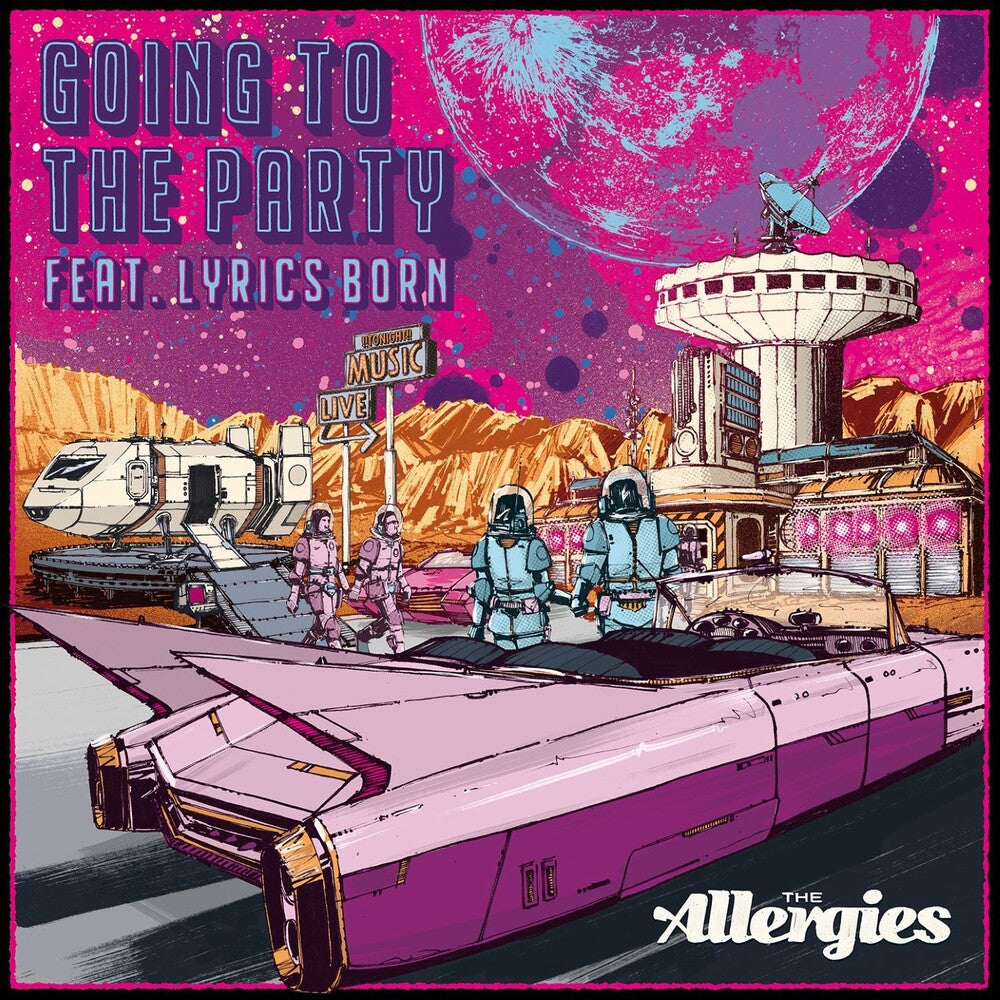 the album cover for Allergies - Going To The Party (Feat. Lyrics Born)