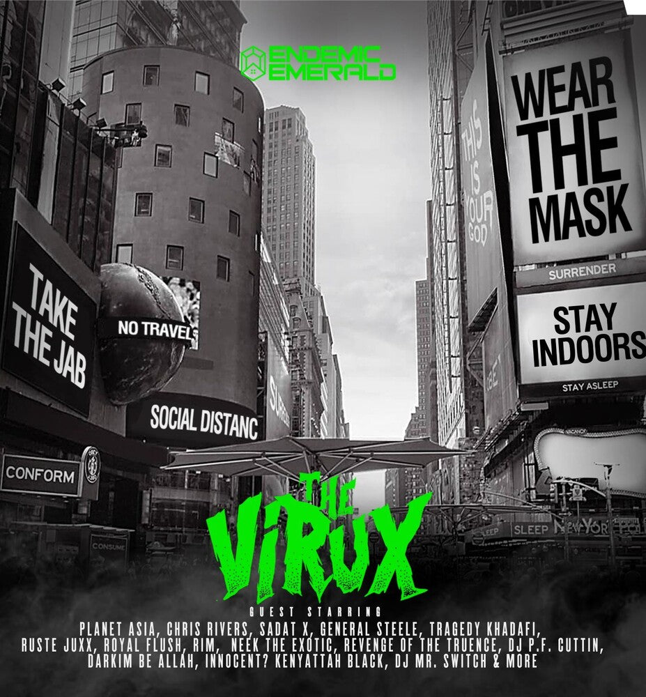 the album cover for Endemic Emerald - Virux