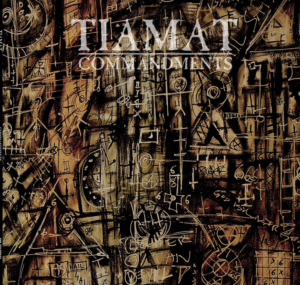the album cover for Tiamat - Commandments: An Anthology [Colored Vinyl] [Limited Edition] (Red)