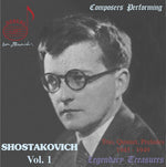 the album cover for Dmitri Shostakovich - Composers Performing: Shostakovich 1
