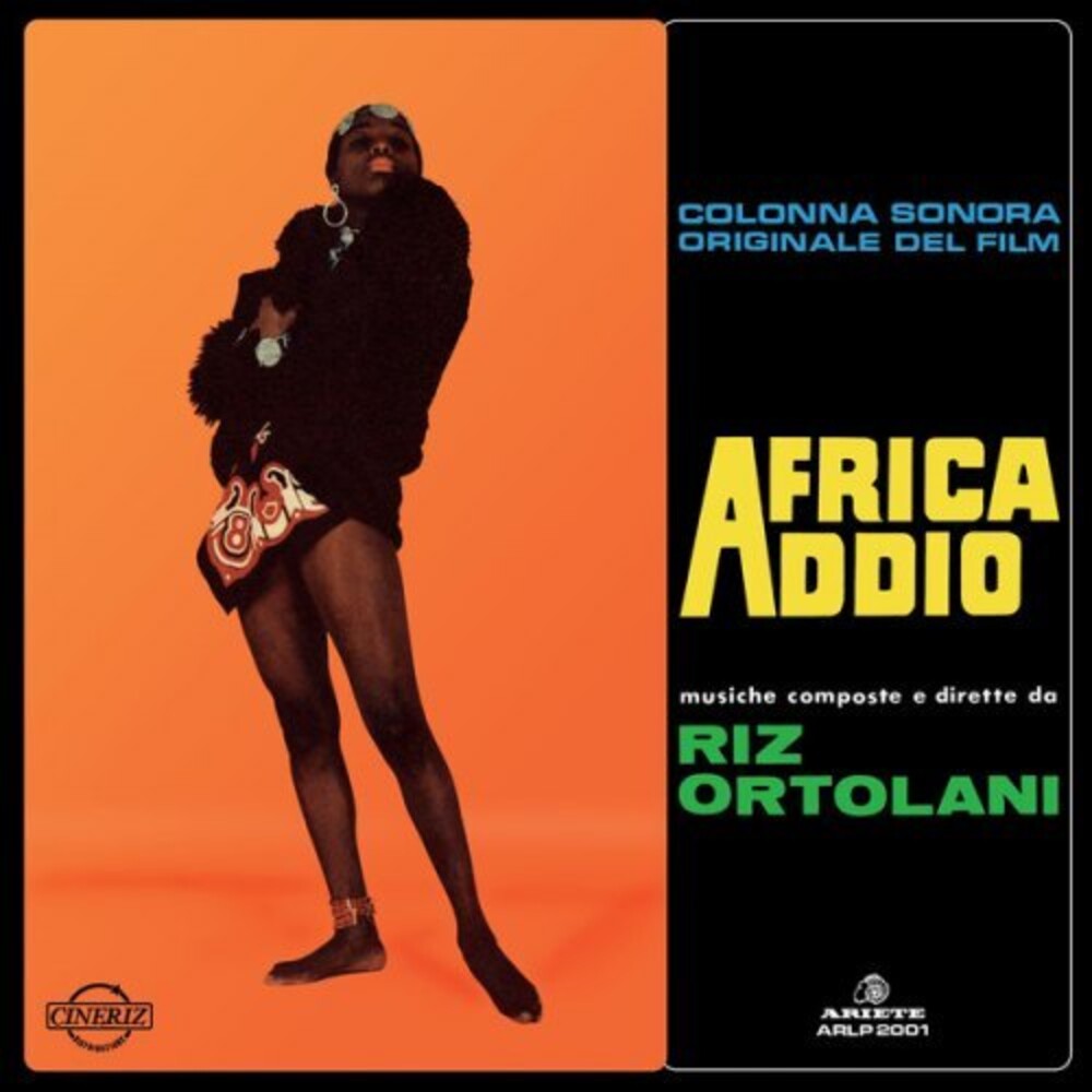 the album cover for Riz Ortolani - Africa Addio (Original Soundtrack) [Limited Clear Vinyl]