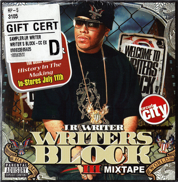 J.R. Writer : Writers Block III Mixtape (CD, Mixtape, Promo, Smplr)