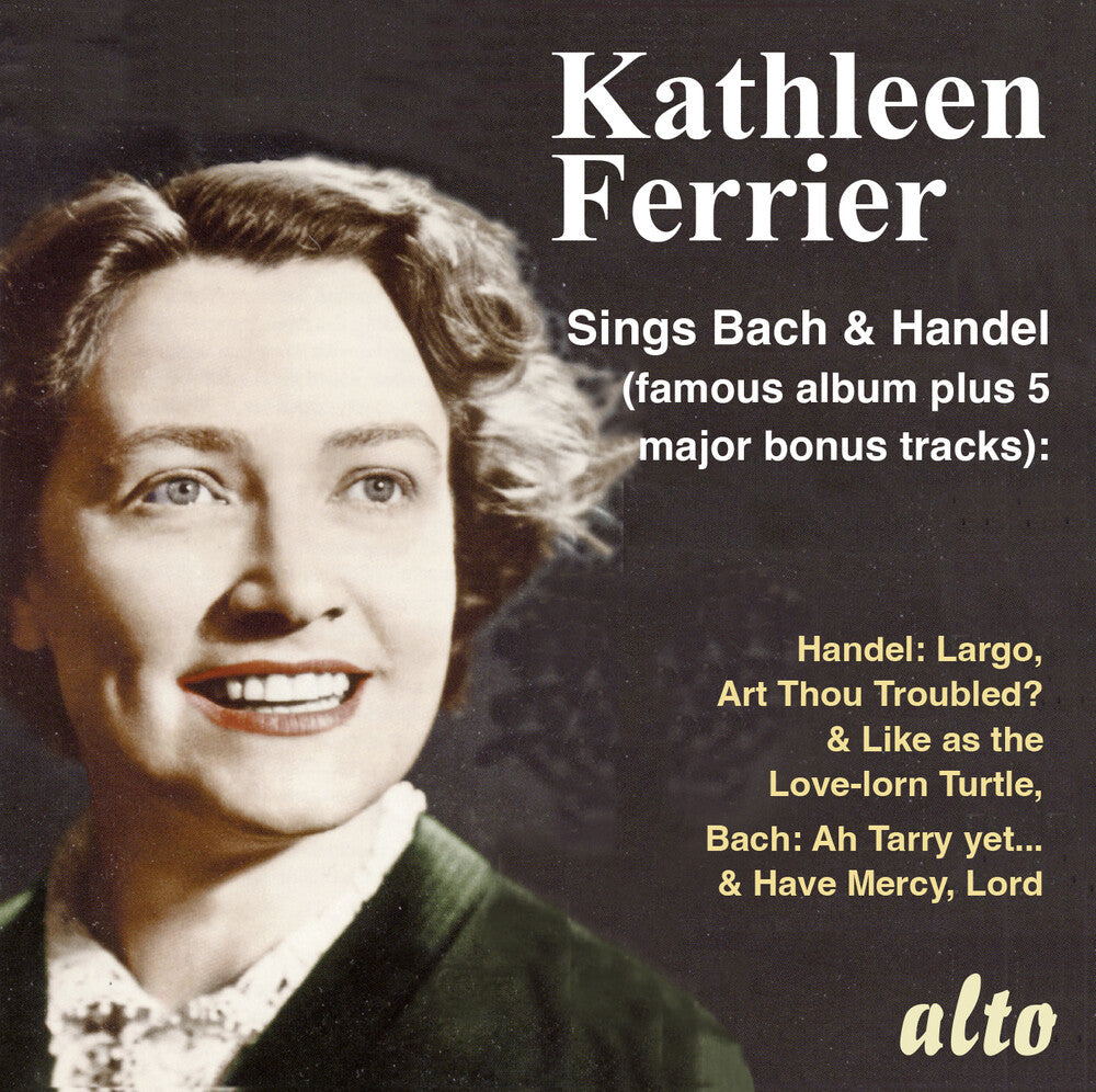 the album cover for Kathleen Ferrier/ London Philharmonic Orchestra - Kathleen Ferrier Sings Js Bach & Handel