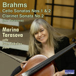 the album cover for Marina Tarasova/ Sokolov,Ivan - Brahms: Cello Sons / Clarinet Son No. 2