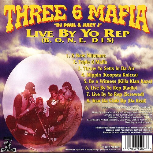 スリー・6・マフィア - ライブ・バイ・ヨー・レップ（アナログレコード）