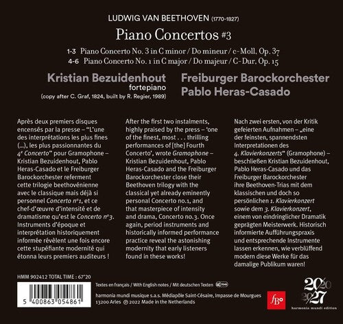 Kristian Bezuidenhout - Beethoven: Piano Concertos Nos. 1 & 3 (CD)