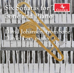 the album cover for Bassett / Johansen / Lau - 6 Sonatas For Trombone & Piano