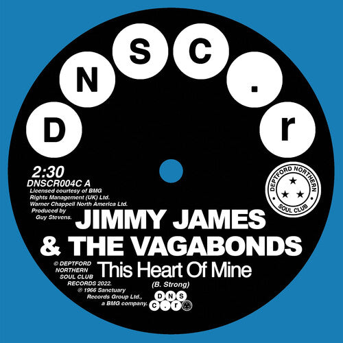 Jimmy James &amp; The Vagabonds - Este Corazón Mío / Que el Amor Fluya (Azul) (Vinilo)