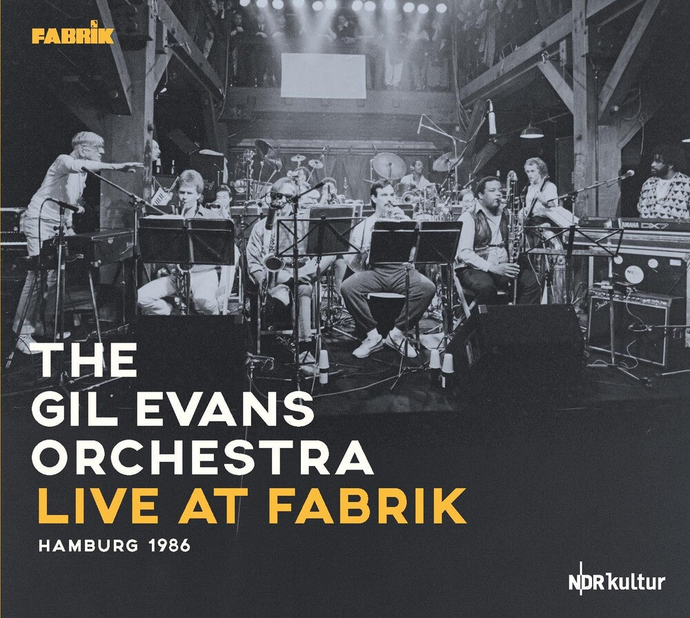 the album cover for Gil EvansOrchestra - Live At Fabrik Hamburg 1986