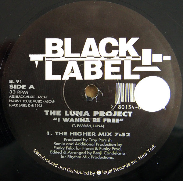 The Luna Project* : I Wanna Be Free (12")
