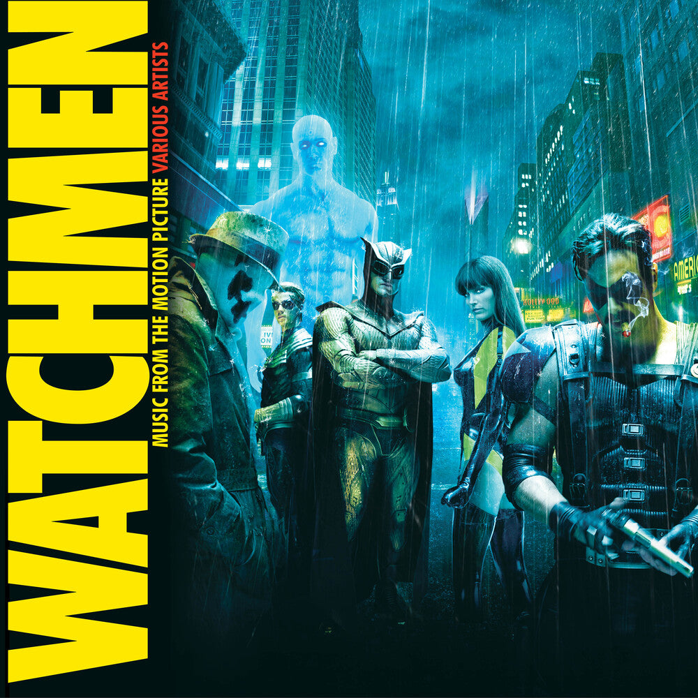 the album cover for Tyler Bates and Various Artists- Music from the Motion Picture Watchmen [RSD Black Friday 2022]