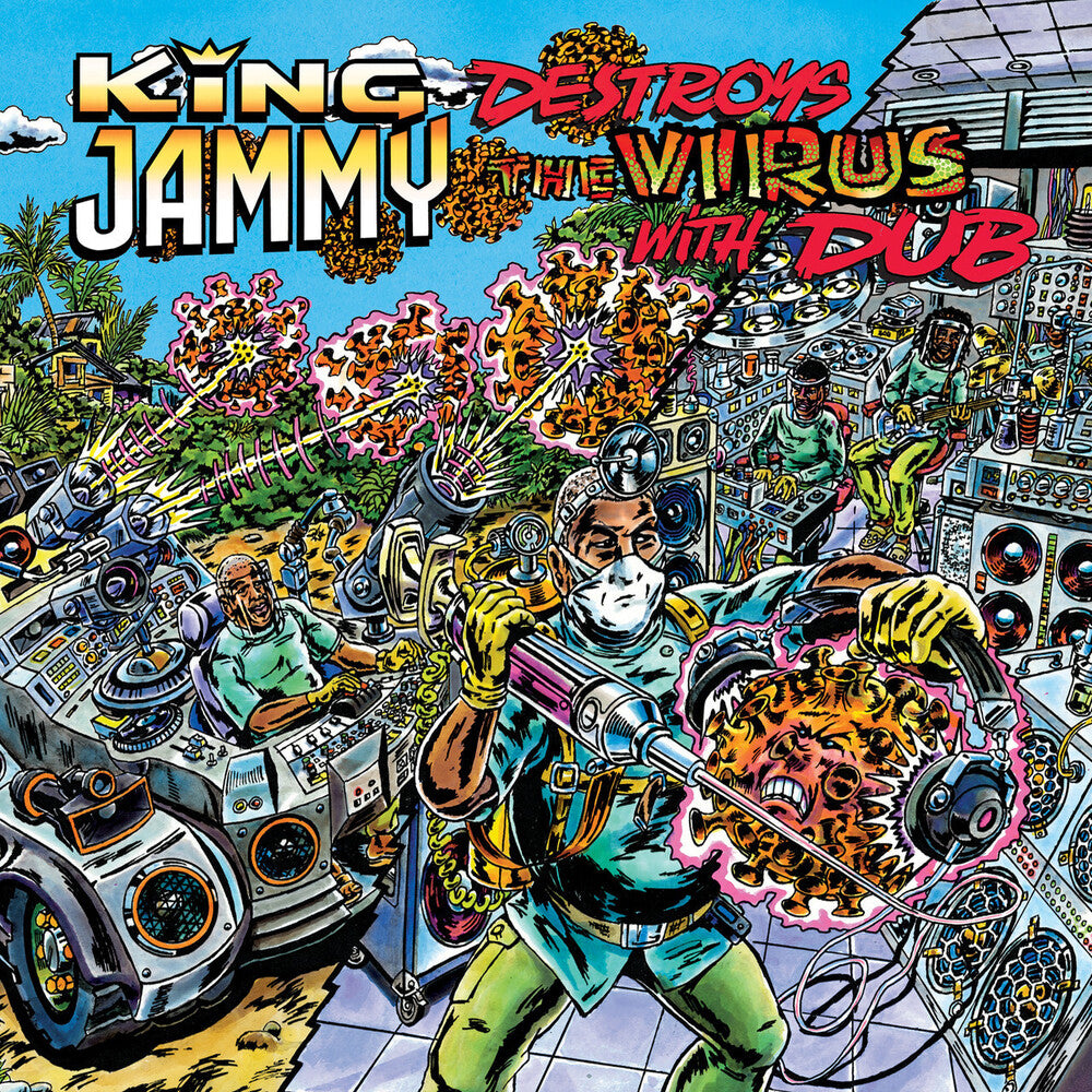 the album cover for King Jammy - King Jammy Destroys The Virus With Dub