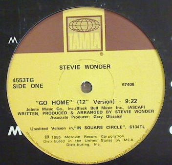 Stevie Wonder : Go Home (12")