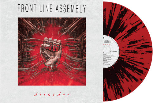 Front Line Assembly - Disorder (salpicaduras rojas y negras) (vinilo)