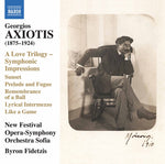 the album cover for Axiotis / New Festival Opera - Love Trilogy