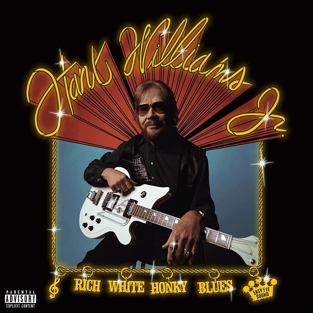 the album cover for Hank Williams Jr. - Rich White Honky Blues [LP]