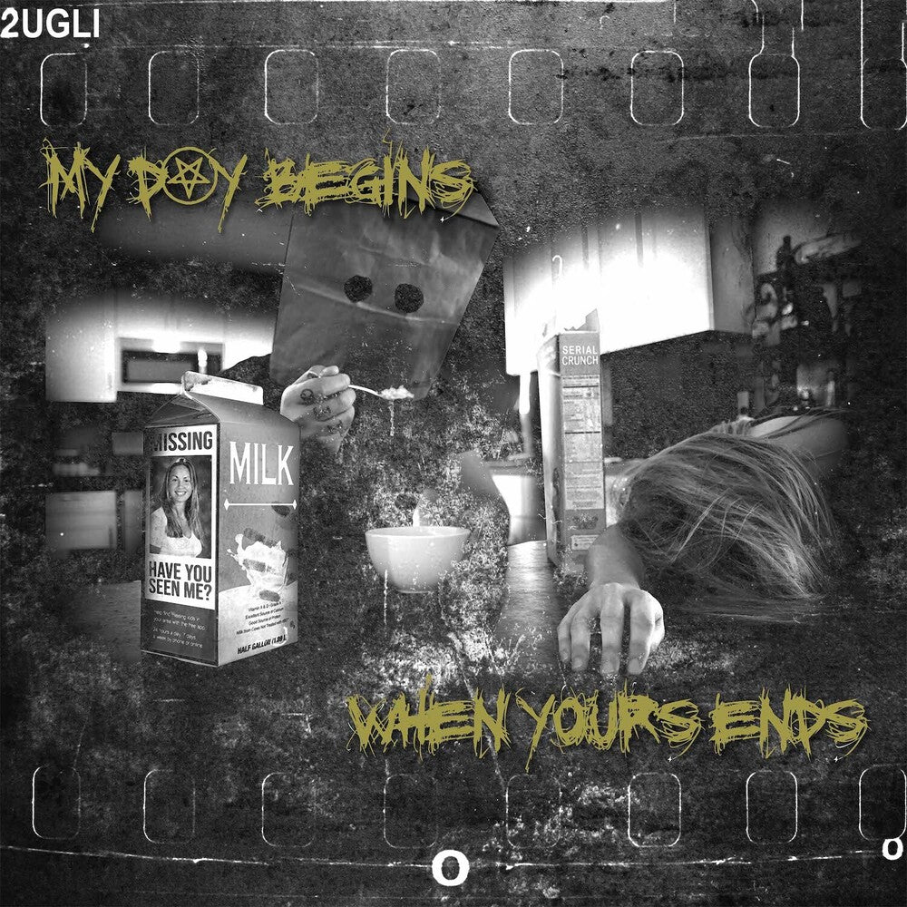 the album cover for 2Ugli - My Day Begins Where Yours Ends