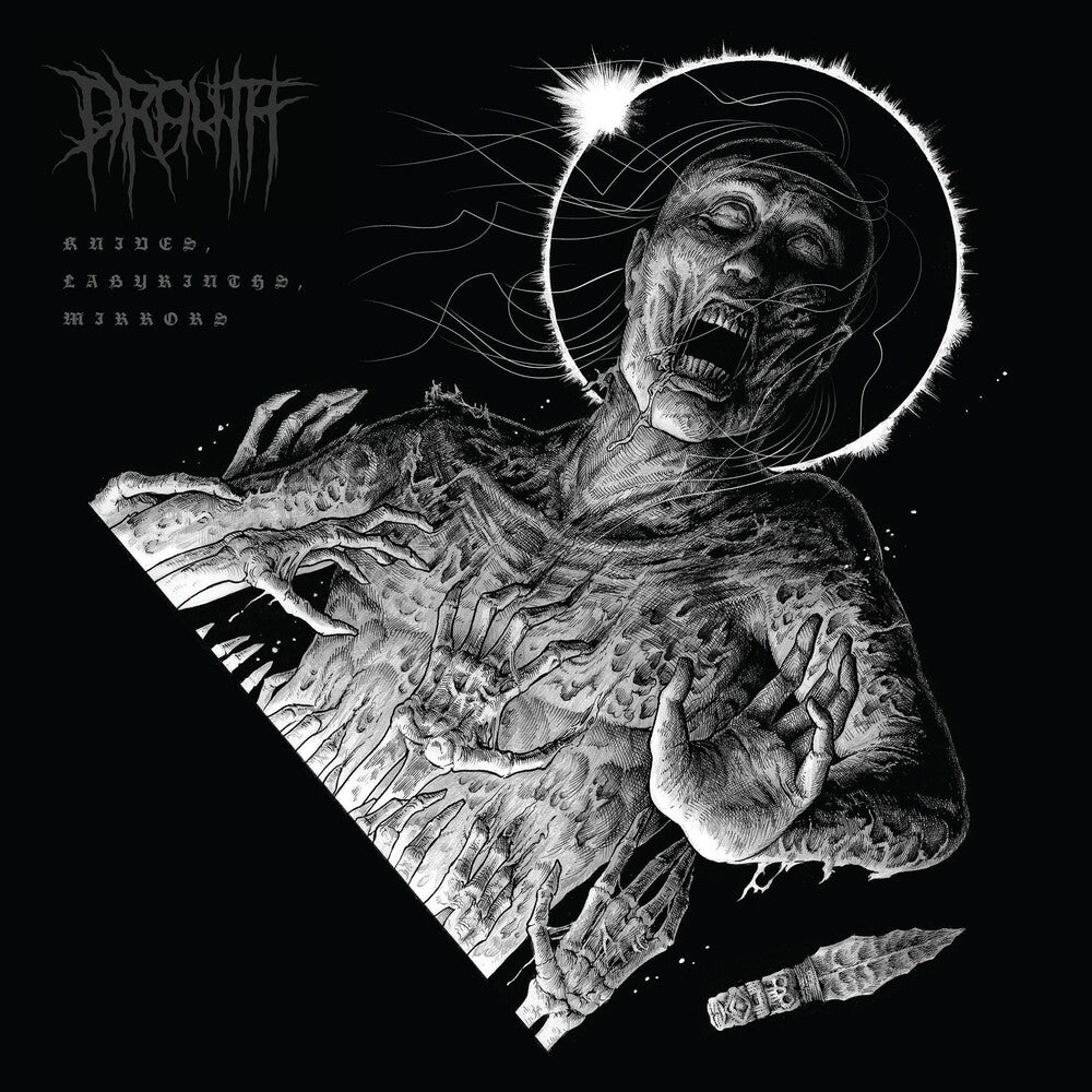 the album cover for Drouth - Knives Labyrinths Mirrors
