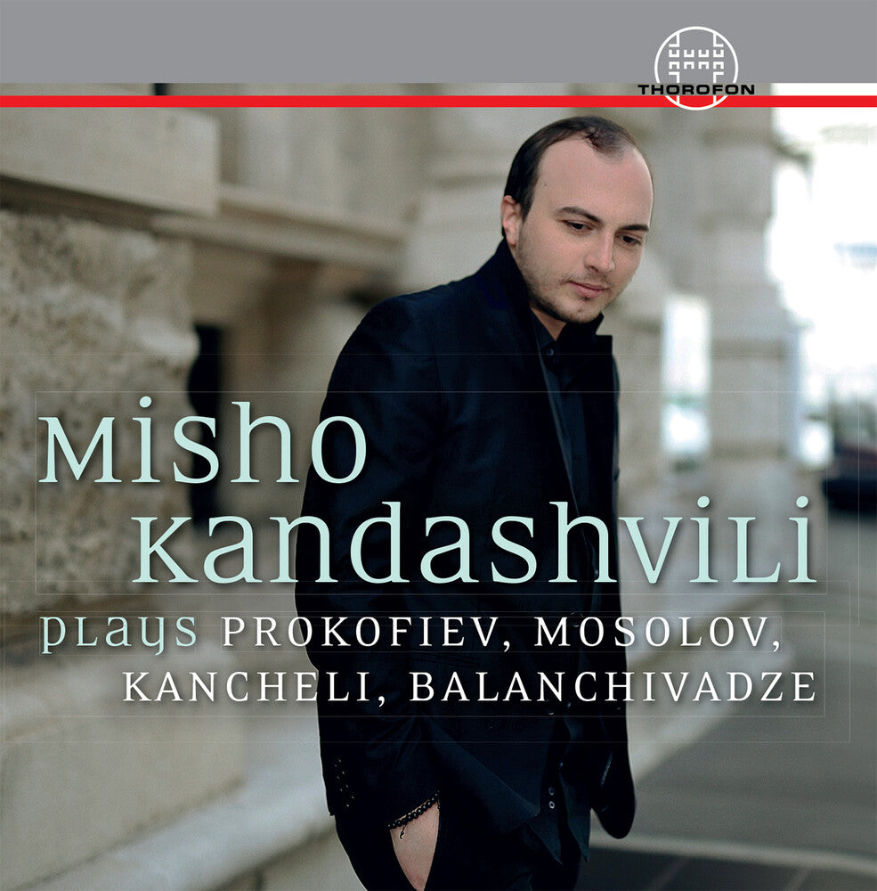 the album cover for Azarashvili / Kandashvili - Misho Kandashvili Plays Prokof