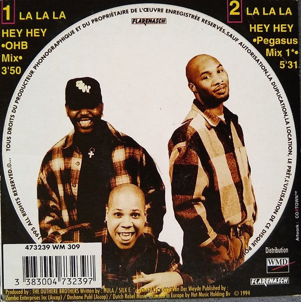 The Outhere Brothers : La La La Hey Hey (CD, Single, Car)