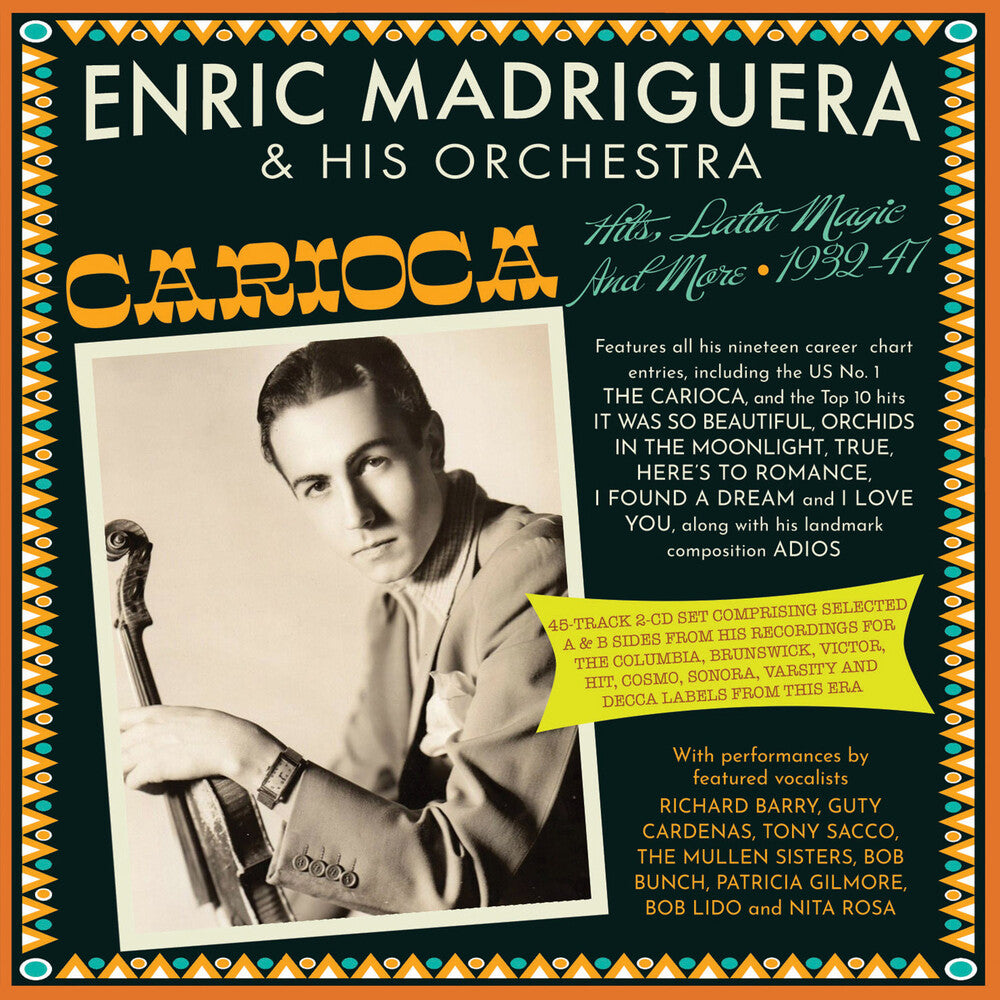 the album cover for Enric Madriguera& His Orchestra - Carioca! Hits Latin Magic And More 1932-47