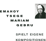 the album cover for Emahoy Tsege Mariam Gebru - Spielt Eigen Kompositionen