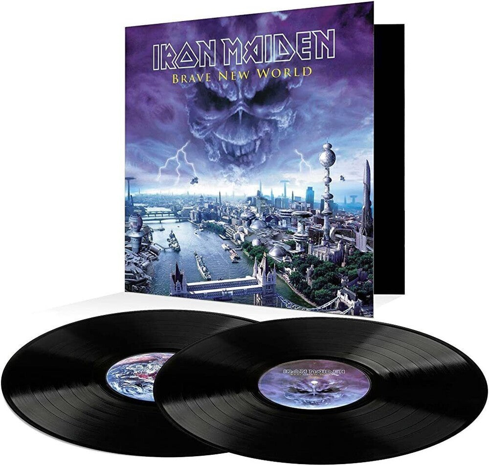 the album cover for Iron Maiden - Brave New World (Uk)