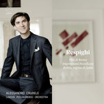 the album cover for Respighi / London Philharmonic Orchestra - Pini Di Roma / Impressioni Brasiliane