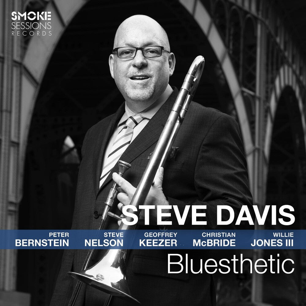 the album cover for Steve Davis - Bluesthetic