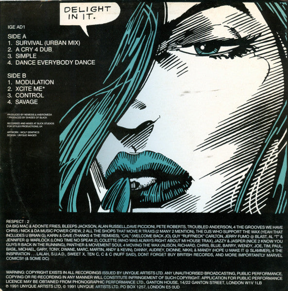 Andromeda : Control Of The Dancefloor (LP, Album)
