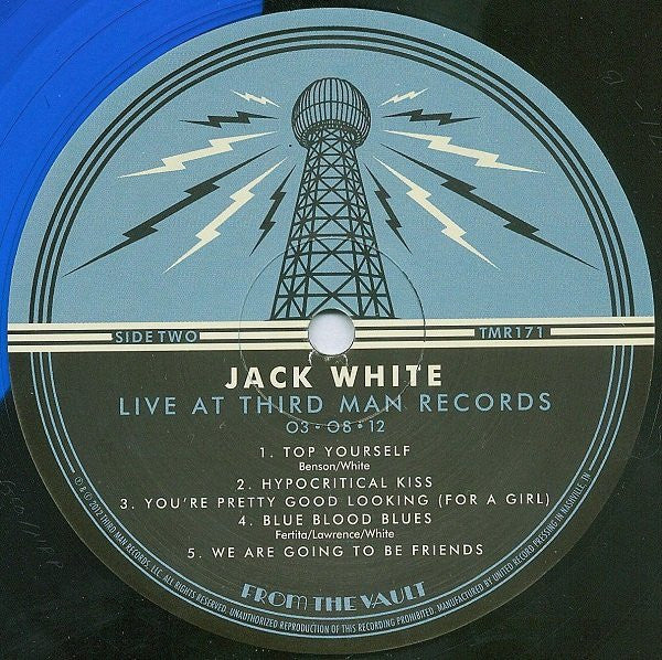 Jack White (2) : Live At Third Man Records (2xLP, Blu + 7", Blu + Ltd)