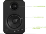 Kanto YU Bluetooth Wireless 140 Watt Powered Bookshelf Speakers - Pair (Black)