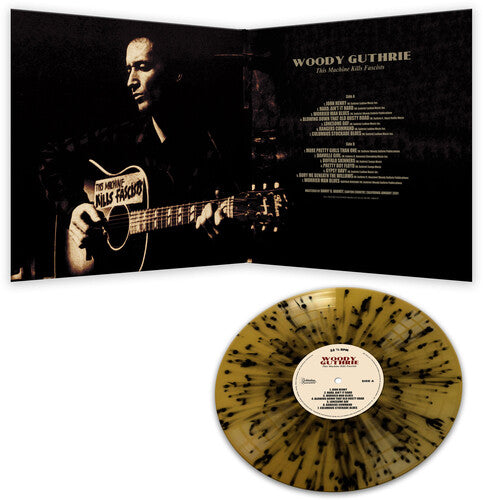 Woody Guthrie - Esta máquina mata fascistas - Salpicaduras de oro y negro (vinilo)