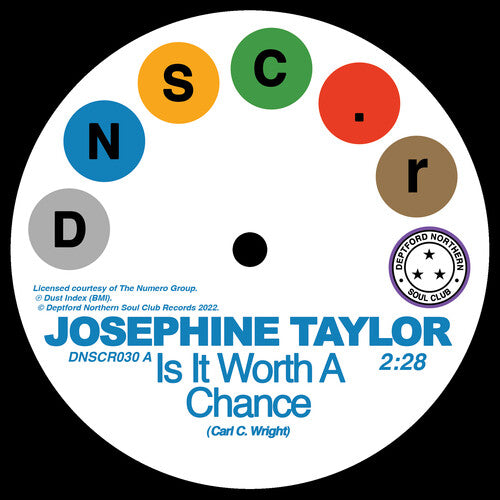Josephine Taylor - Is It Worth A Chance/Satisfied (Vinyl)