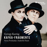 the album cover for Anna Prohaska/ Faust,Isabelle - Gyorgy Kurtag: Kafka-Fragmente