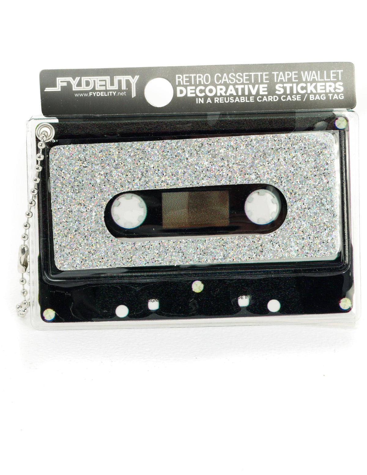 Mixtape Wallet | Sticker | Dazzler Rainbow Silver Glitter