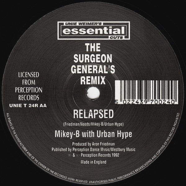 Mikey-B* With Urban Hype : JB2 / Relapsed (Remix) (12")