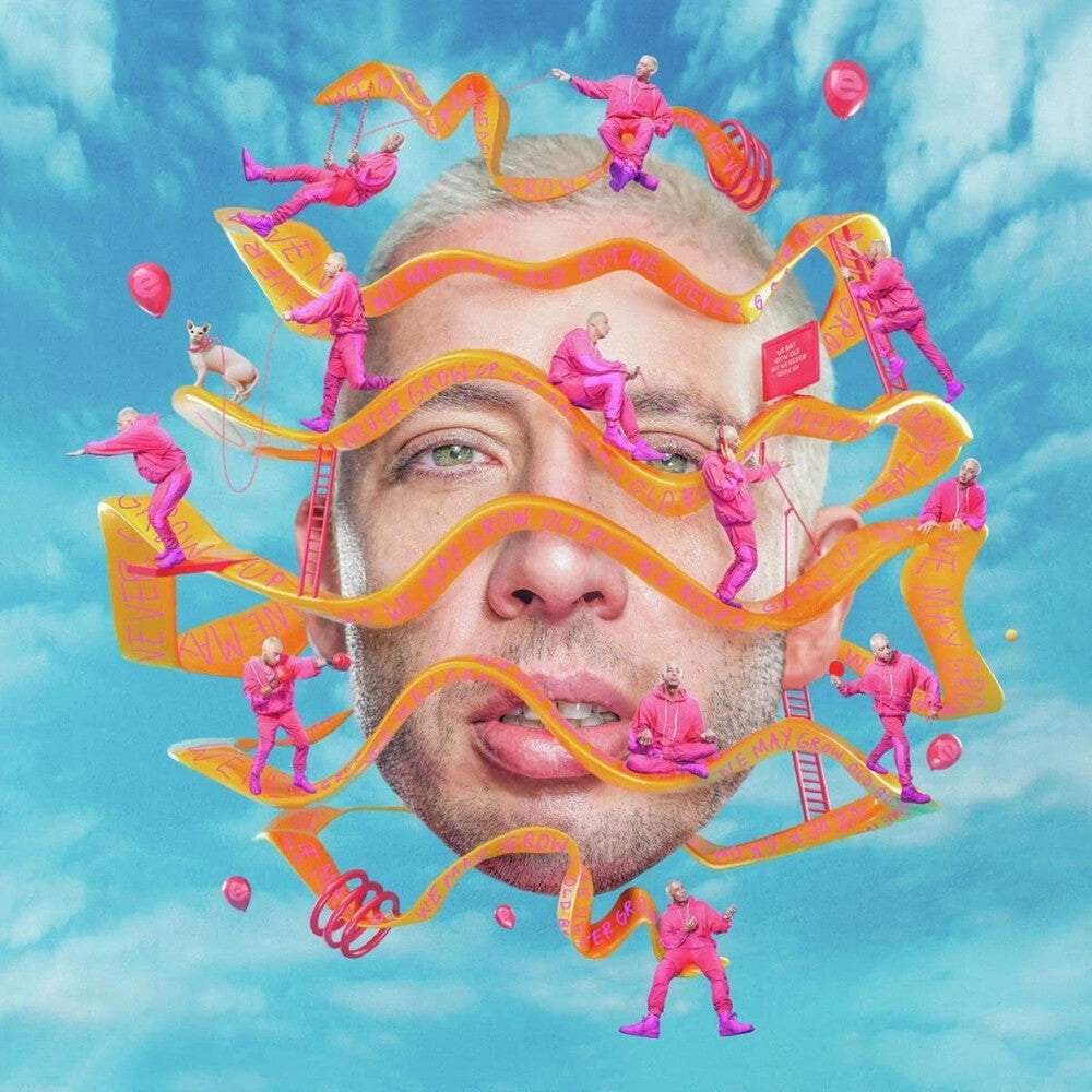 the album cover for Example - We May Grow Old But We Never Grow Up (Uk)