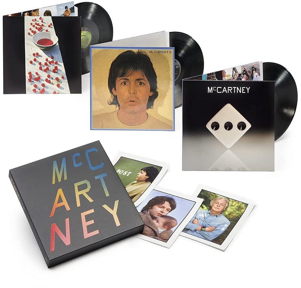 the album cover for Paul McCartney - McCartney I / II / III [3 LP Box Set]