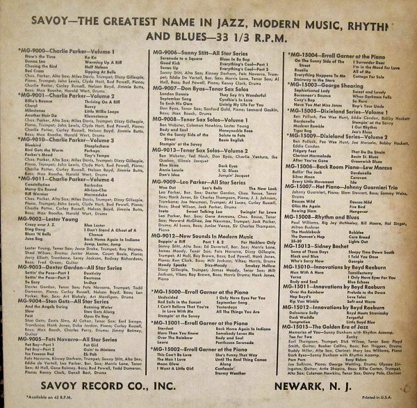 Sidney Bechet : Sidney Bechet (10")
