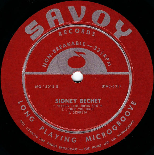 Sidney Bechet : Sidney Bechet (10")