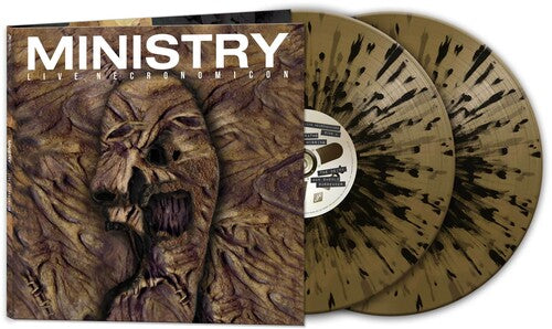 Ministerio - Necronomicón en vivo - Salpicaduras negras y doradas (vinilo)