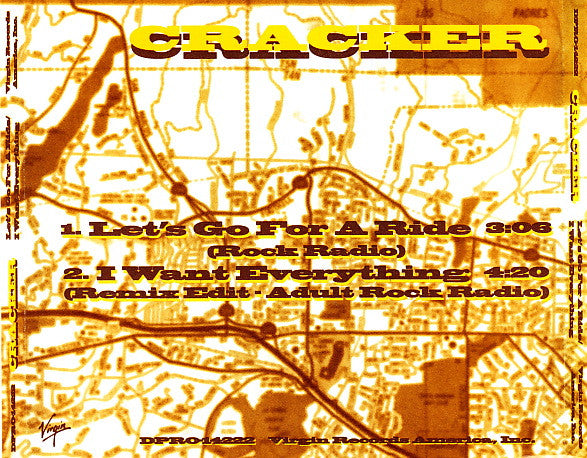 Cracker : Let's Go For A Ride / I Want Everything (CD, Single, Promo)
