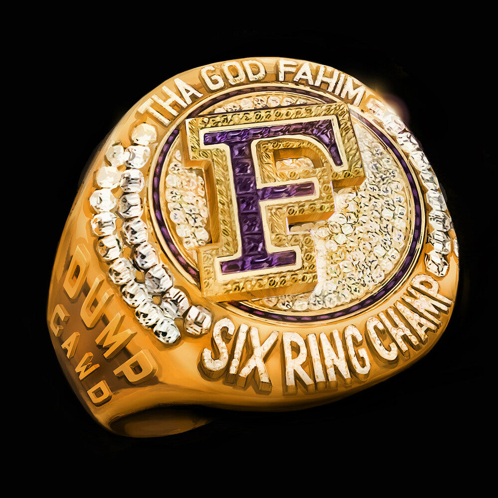 the album cover for Tha God Fahim - Six Ring Champ