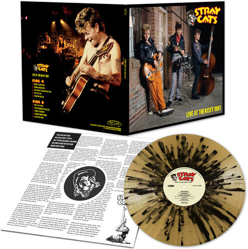 Stray Cats - Live At The Roxy 1981 - Gold/black Splatter (Vinyl)